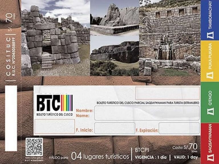 boleto turistico