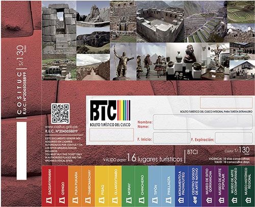 boleto turistico