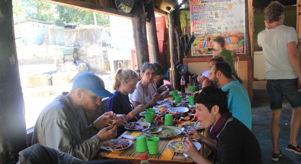 Food on the Salkantay Trek