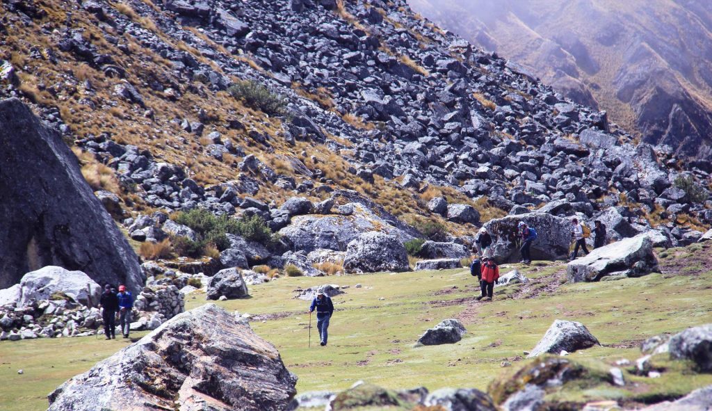 hike in the andes