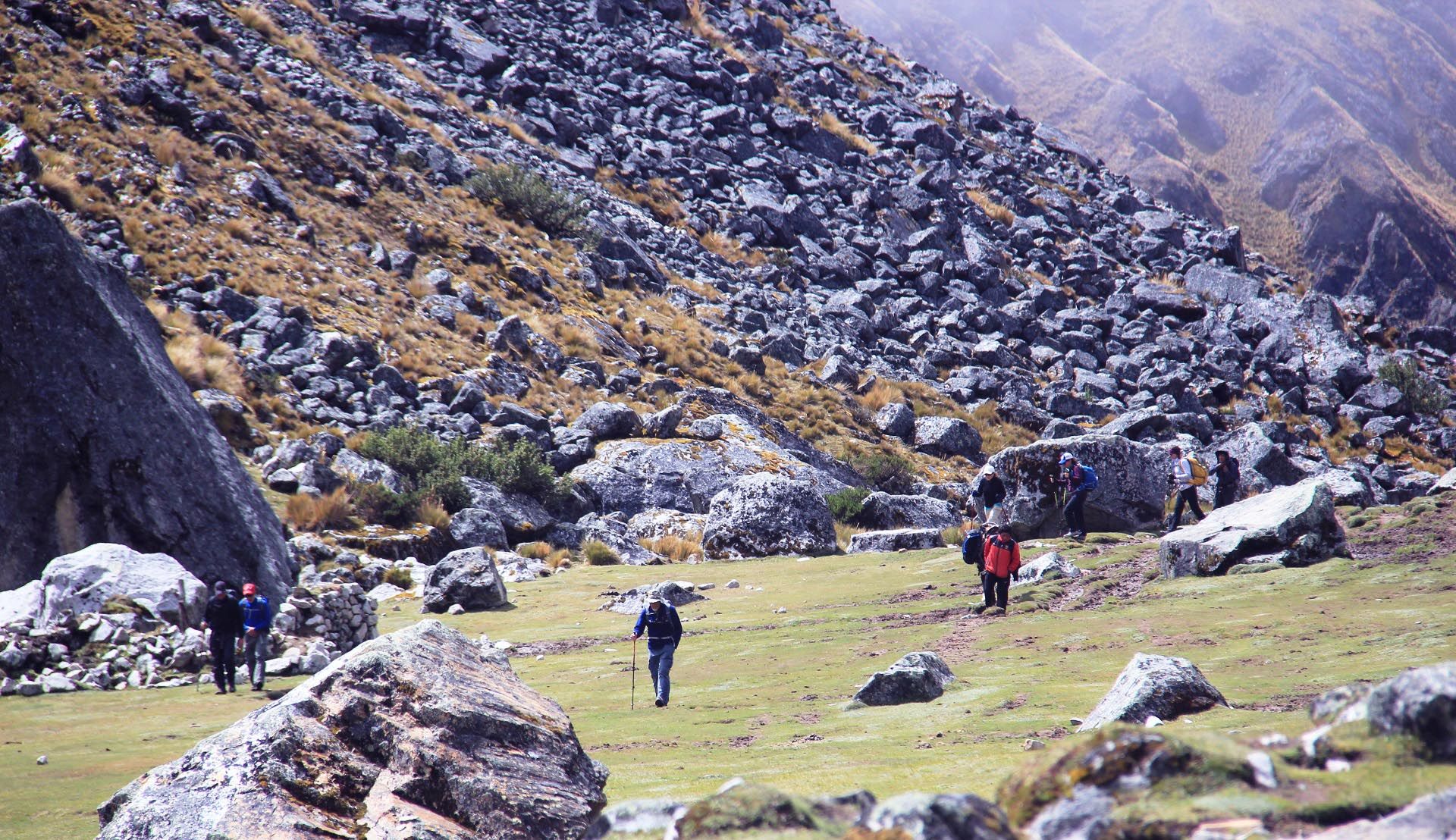 hike in the andes